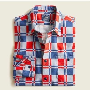 J. Crew Red and Blue Checkered Shirt